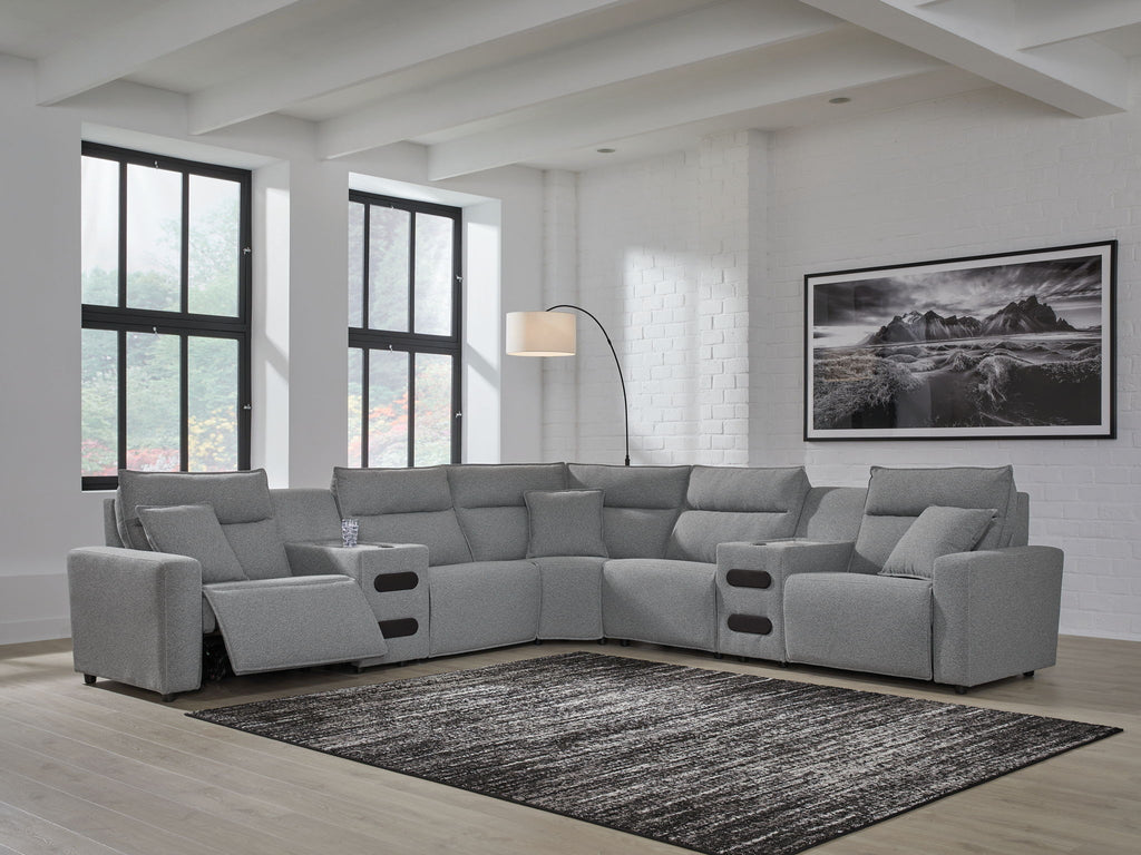 Modmax II - Reclining Sectional - Salt And Pepper
