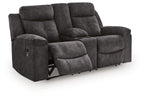 Brysonview - Double Reclining Loveseat With Console - Charcoal