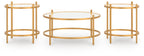 Pearlox - Occasional Table Set (Set of 3) - Gold