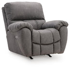 Bakerstein - Power Rocker Recliner With Adjustable Headrest - Galaxy