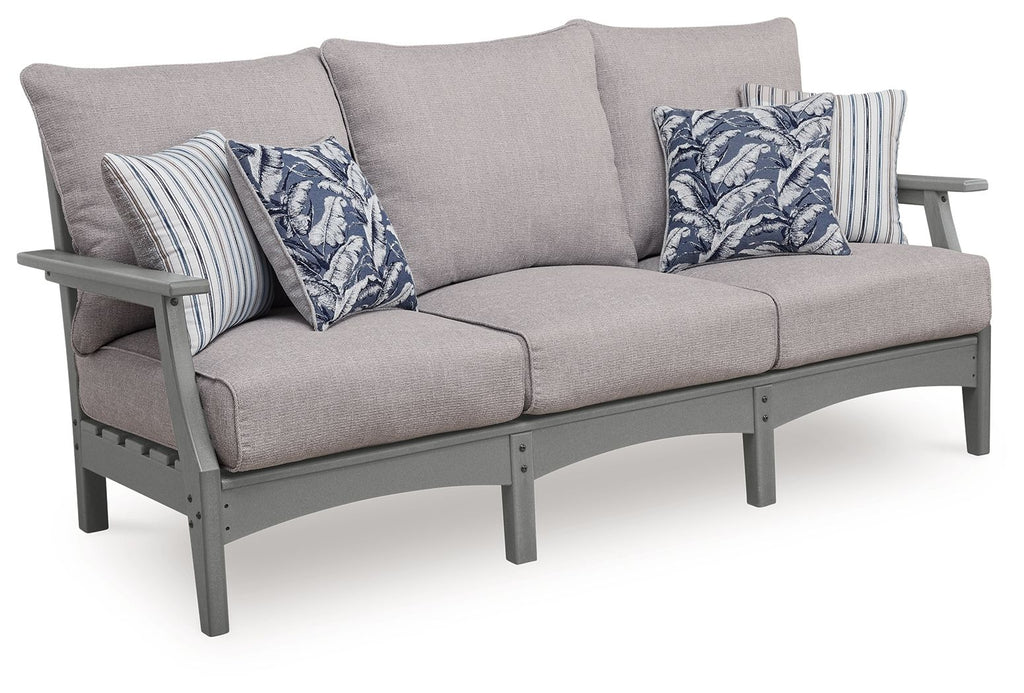 Cove Beach - Sofa With Cushion - Gray