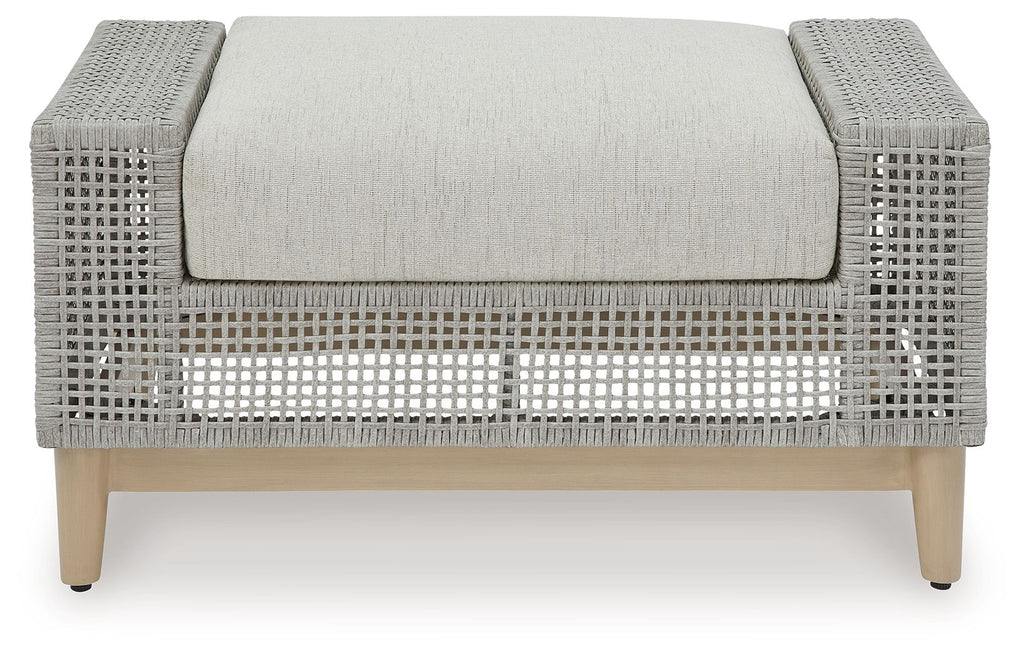 Seton Creek - Ottoman With Cushion - Gray