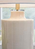 Cylener - Ceramic Table Lamp - Off White