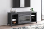 Cayberry - TV Stand With Fireplace - Black