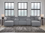 Modmax II - Reclining Sectional - Salt And Pepper