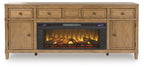 Sharlance - 81" TV Stand With Electric Fireplace