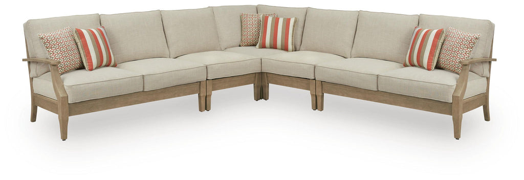 Clare View - 5-Piece Outdoor Sectional - Beige