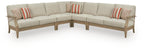 Clare View - 5-Piece Outdoor Sectional - Beige
