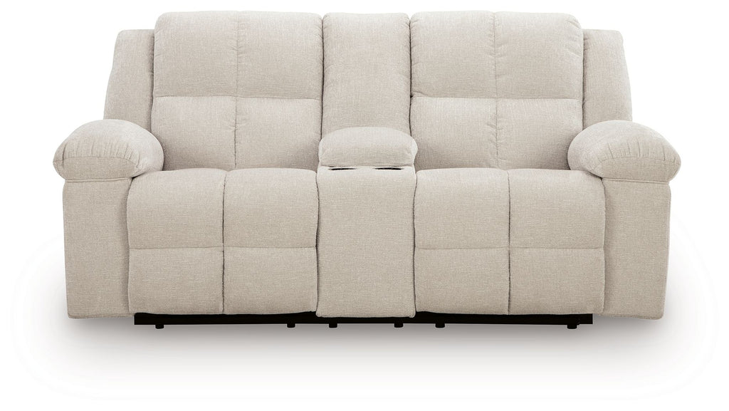 Orlen - Double Reclining Loveseat With Console - Winter