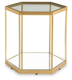 Veerwick - Accent Cocktail Table - Gold Finish
