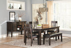 Haddigan - Dining UPH Side Chair (Set of 2) - Dark Brown