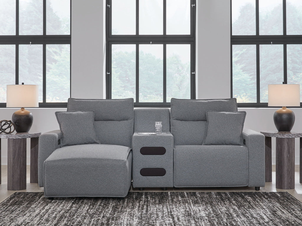 Modmax II - Reclining Sectional - Salt And Pepper