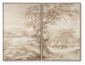 Stormish - Wall Art Set (Set of 2) - Beige / Brown