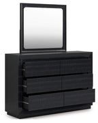 Londer - Dresser And Mirror - Black
