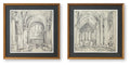 Downyard - Wall Art Set (Set of 2) - Black / Beige