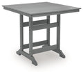 Sanctuary Beach - Square Counter Table With Umbrella Option - Dark Gray
