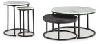Jusmour - Occasional Nesting Table (Set of 4) - Black / White