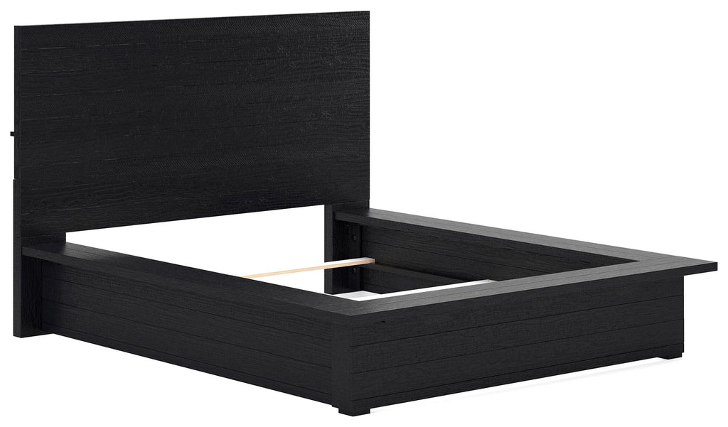 Londer - Queen Panel Bed - Black