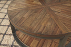 Roybeck - Occasional Table Set (Set of 3) - Light Brown / Bronze