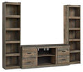 Trinell - 3-Piece Entertainment Center - Brown