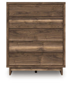 Chirason - Five Drawer Wide Chest - Brown