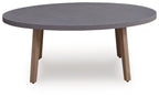 Harmony Headlands - Oval Cocktail Table - Natural / Gray