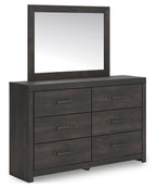 Hollivern - Dresser And Mirror - Dark Gray