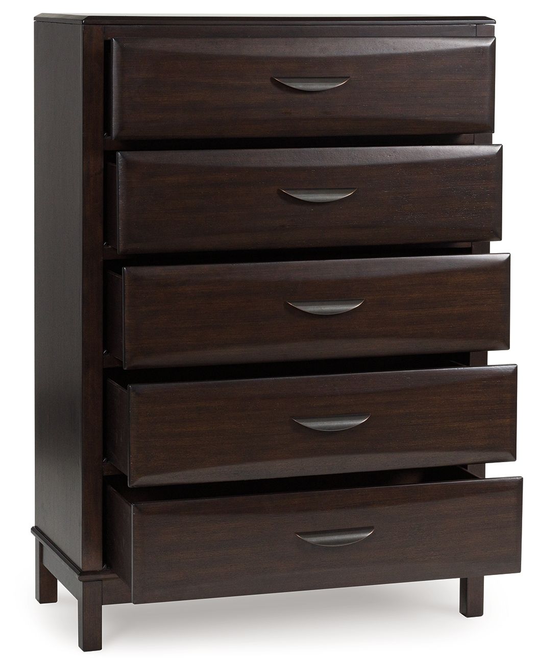 Vanmore - Five Drawer Chest - Dark Brown