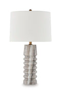 Desmont - Marble Table Lamp - White / Beige / Gray