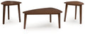 Lyncott - Occasional Wood Table Set (Set of 3) - Brown