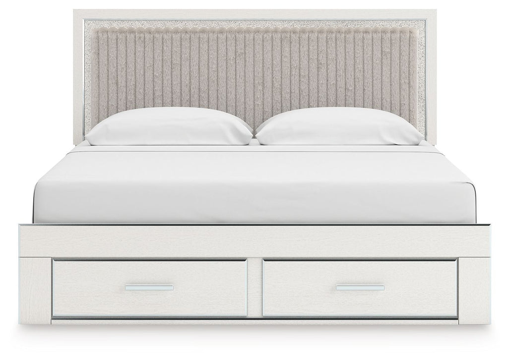Zuraleus - Upholstered Panel Platform Storage Bed