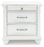 Kanwyn - Three Drawer Night Stand - Whitewash