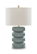 Clayard - Ceramic Table Lamp - Gray Blue