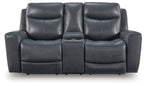 Next Move - Power Reclining Loveseat With Console / Adjustable Headrest