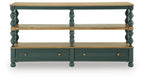 Finnworth - Console Sofa Table - Blue / Brown