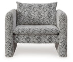 Kenbell - Accent Chair - Black / White