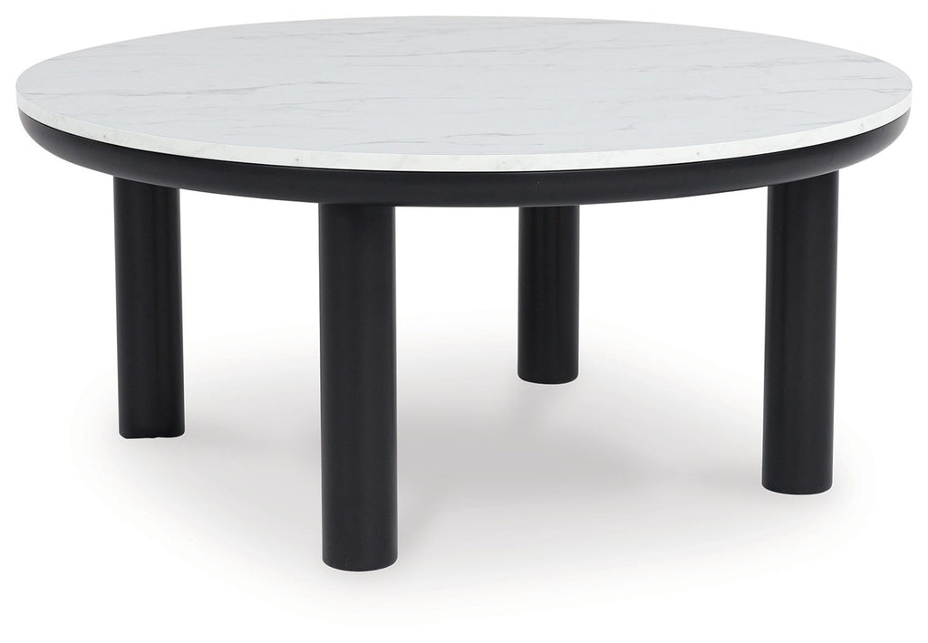 Xandrum - Occasional Table Set (Set of 3) - Black / White