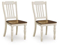 Wirloni - Dining Room Side Chair (Set of 2) - Antique White / Brown