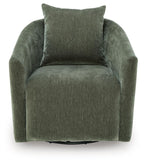 Leastow - Swivel Accent Chair - Loden