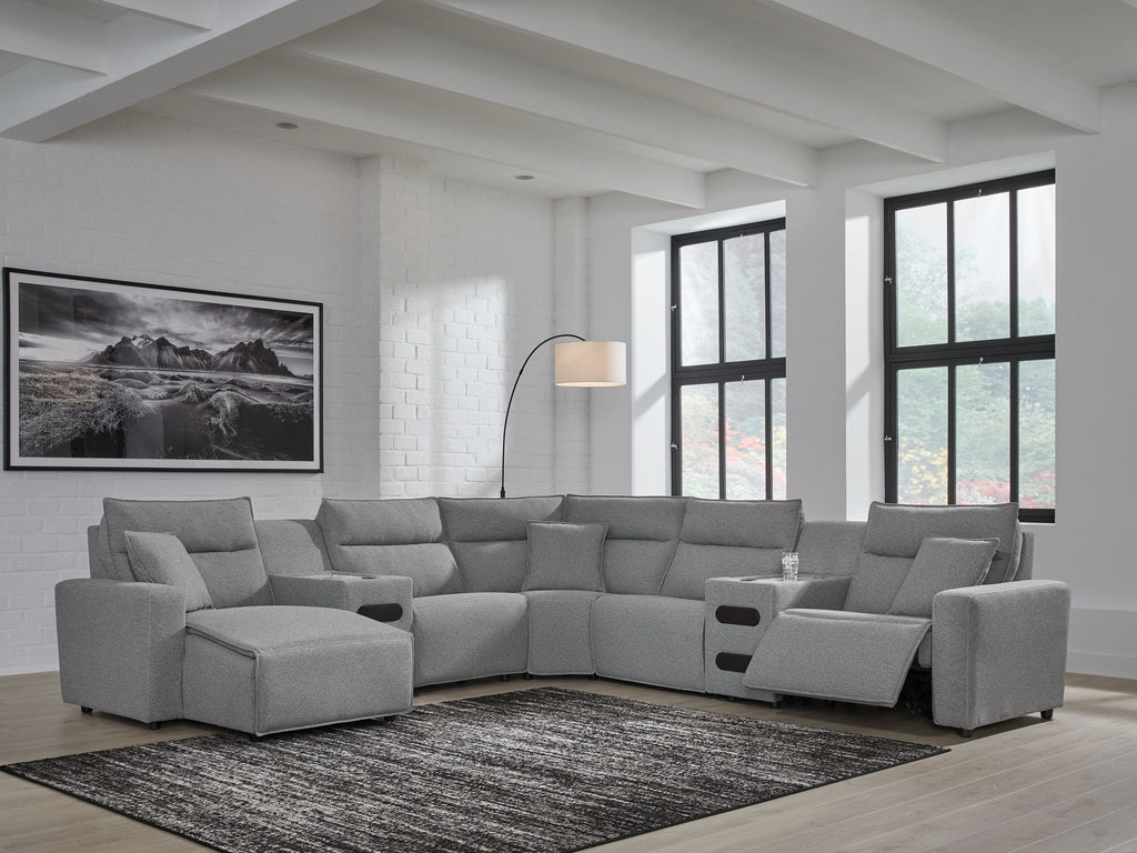 Modmax II - Reclining Sectional - Salt And Pepper