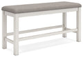 Robbinsdale - Dbl Counter Height Upholstered Dining Bench - Antique White