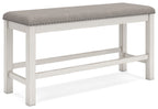 Robbinsdale - Dbl Counter Height Upholstered Dining Bench - Antique White
