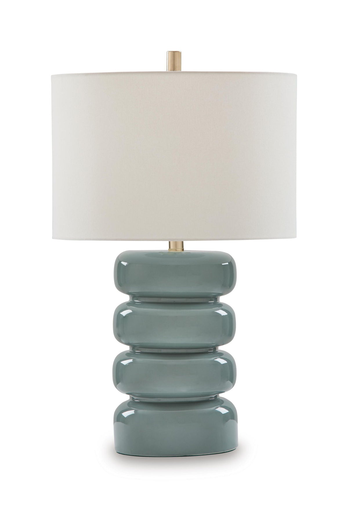 Clayard - Ceramic Table Lamp - Gray Blue