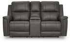 Bleckley - Power Reclining Loveseat With Console / Adjustable Headrest