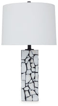 Macaria - Marble Table Lamp - White / Black
