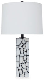 Macaria - Marble Table Lamp - White / Black