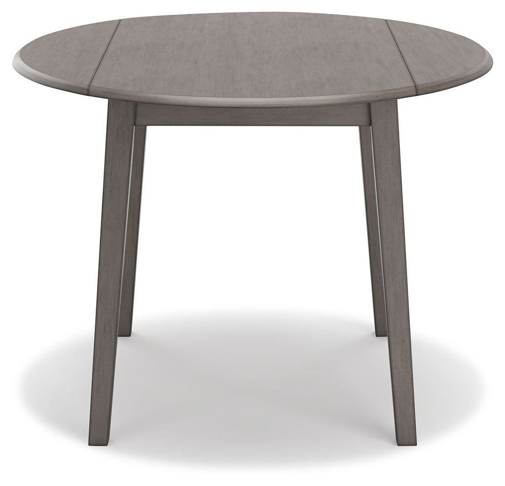 Shullden - Round Drm Drop Leaf Table - Gray
