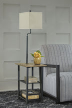 Shianne - Metal Tray Lamp  - Black