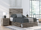 Graystorm - Panel Bed With Storage