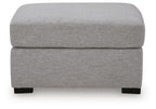 UrbanCrest - Oversized Accent Ottoman - Pewter